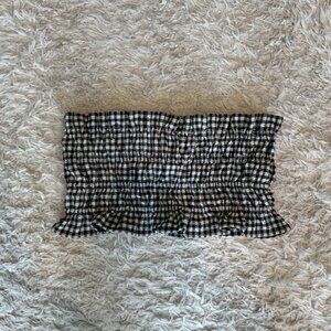 Zara Gingham Tube Top
